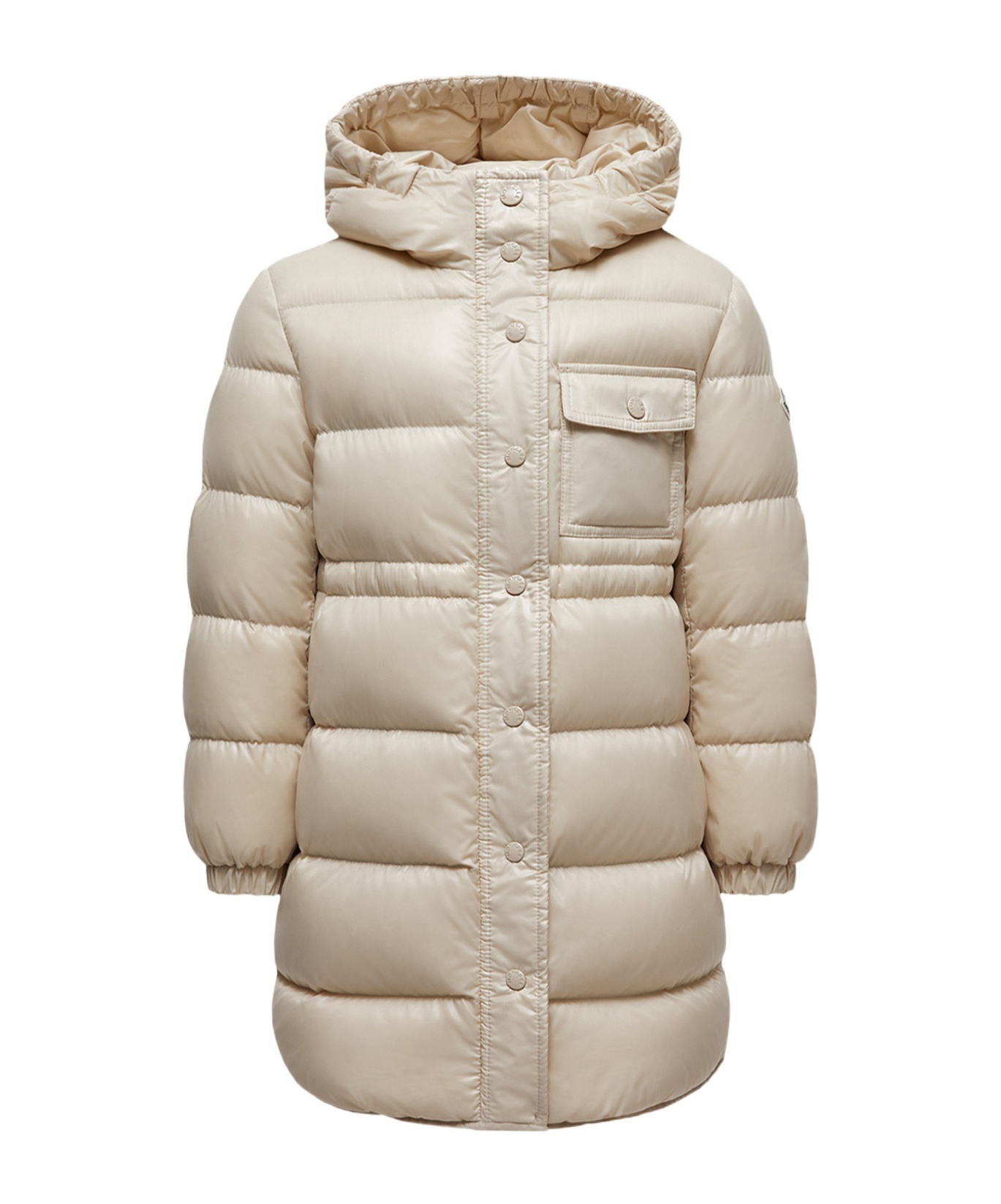Moncler Long Sleeve Down Jacket In Neutral