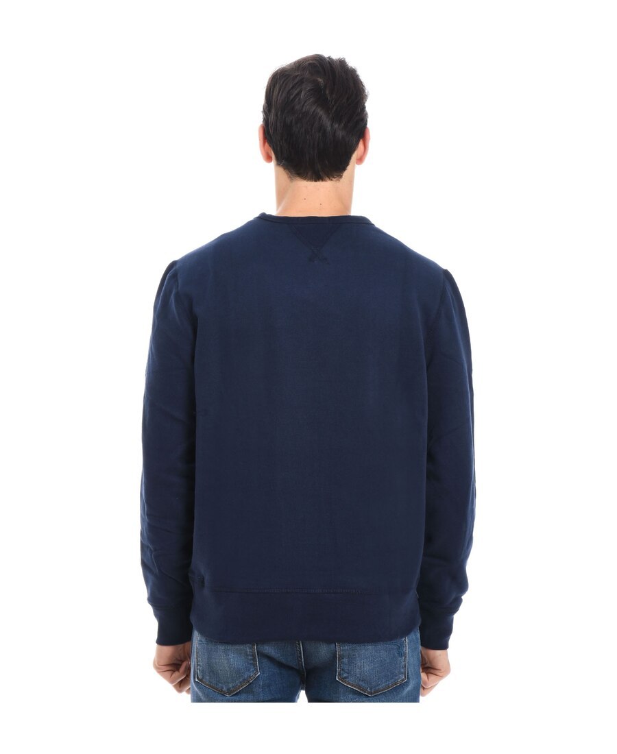 Polo Ralph Lauren Blue Cable Knit Crewneck Sweater With Pony Embroidery On The Front In Wool And Cashmere Man