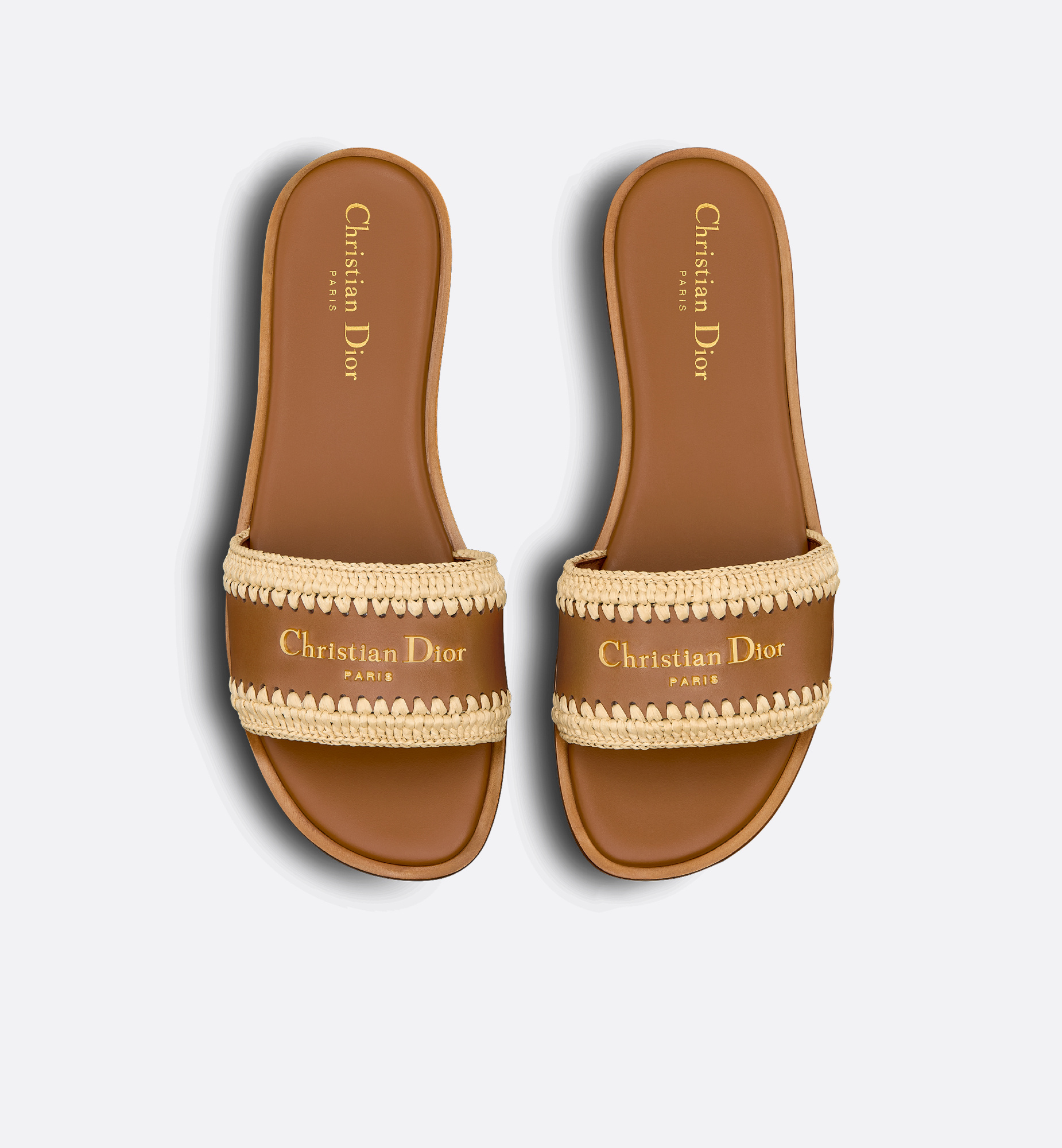Dior Iviera D-lane Slide In Brown