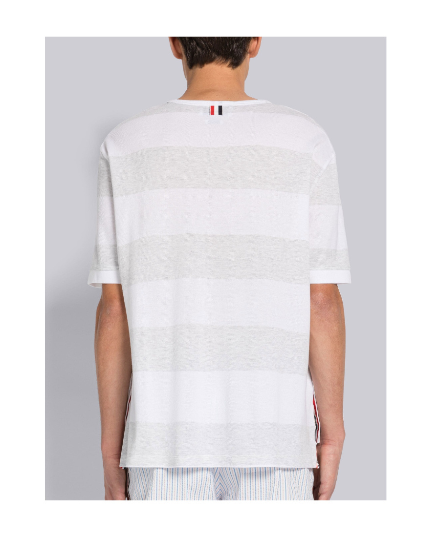 Thom Browne Rwb Pocket T-shirt In White
