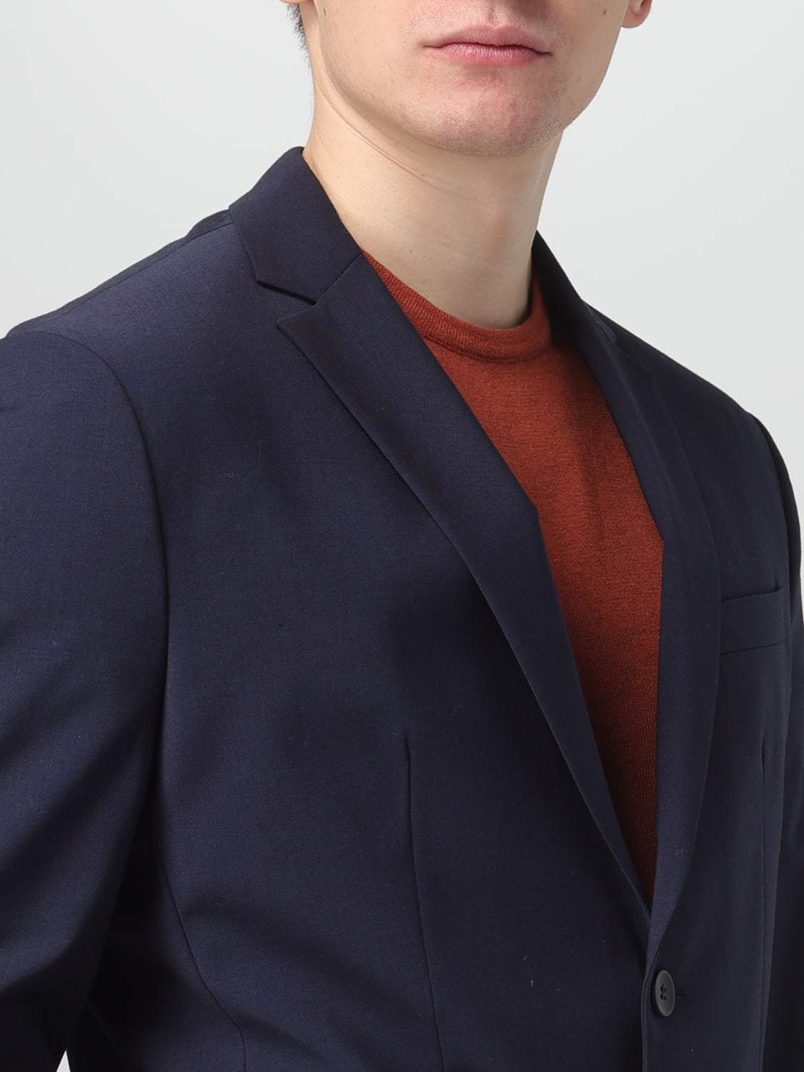 Calvin Klein Twill-weave Single-breasted Blazer In Black