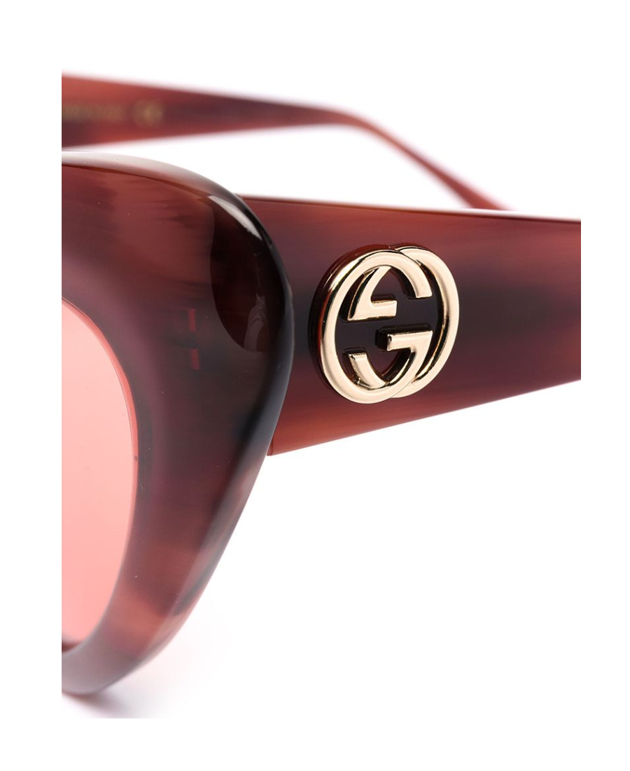 Gucci Interlocking Gg Cat-eye Sunglasses In Red