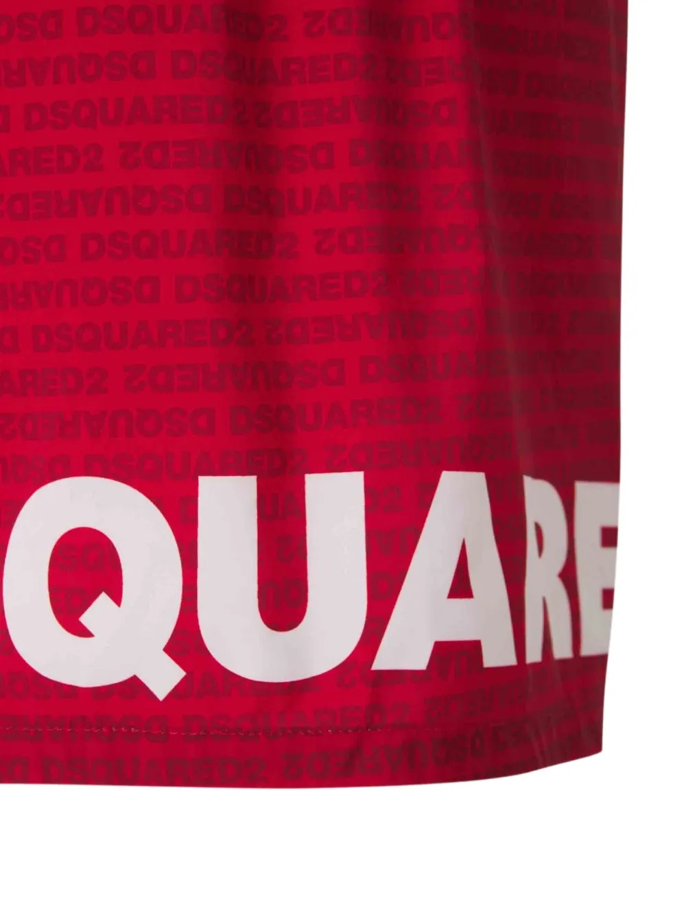 Shop Dsquared2 Wide-leg Swimming Trunks In Red