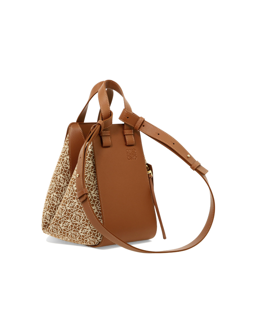 Loewe Small Hammock Shoulder Bag In Brown