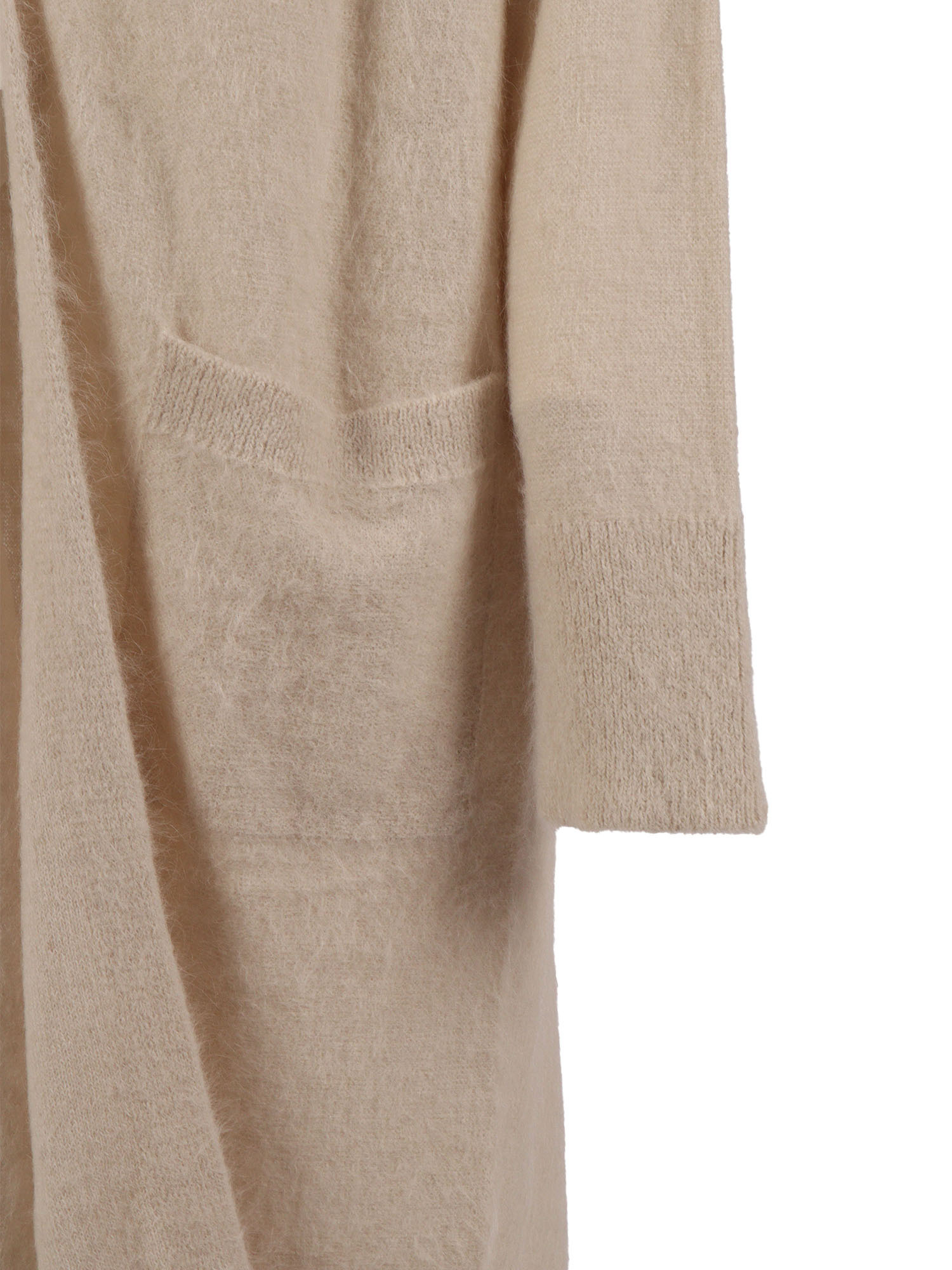 Antonelli Long-sleeved Patch Pocket Sweater In Brown