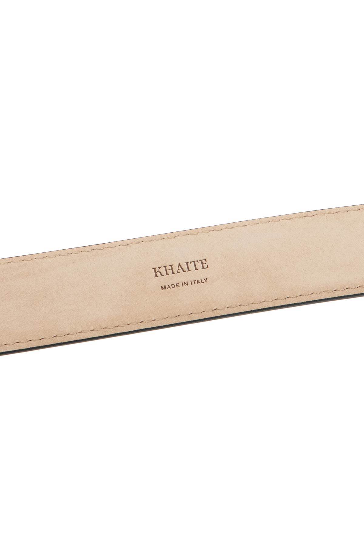 Khaite The Lucca Leather Belt In White