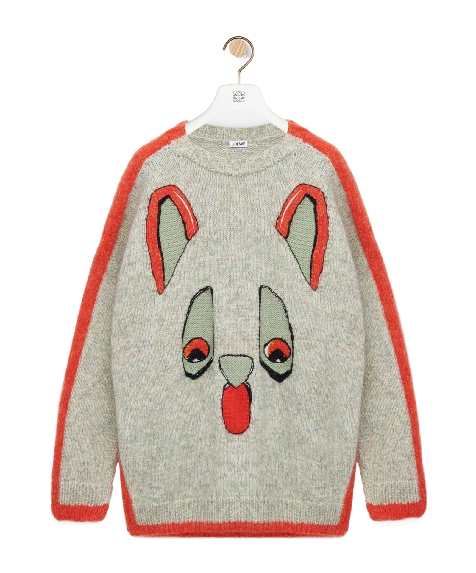 Loewe Sweater In Wool In Gray