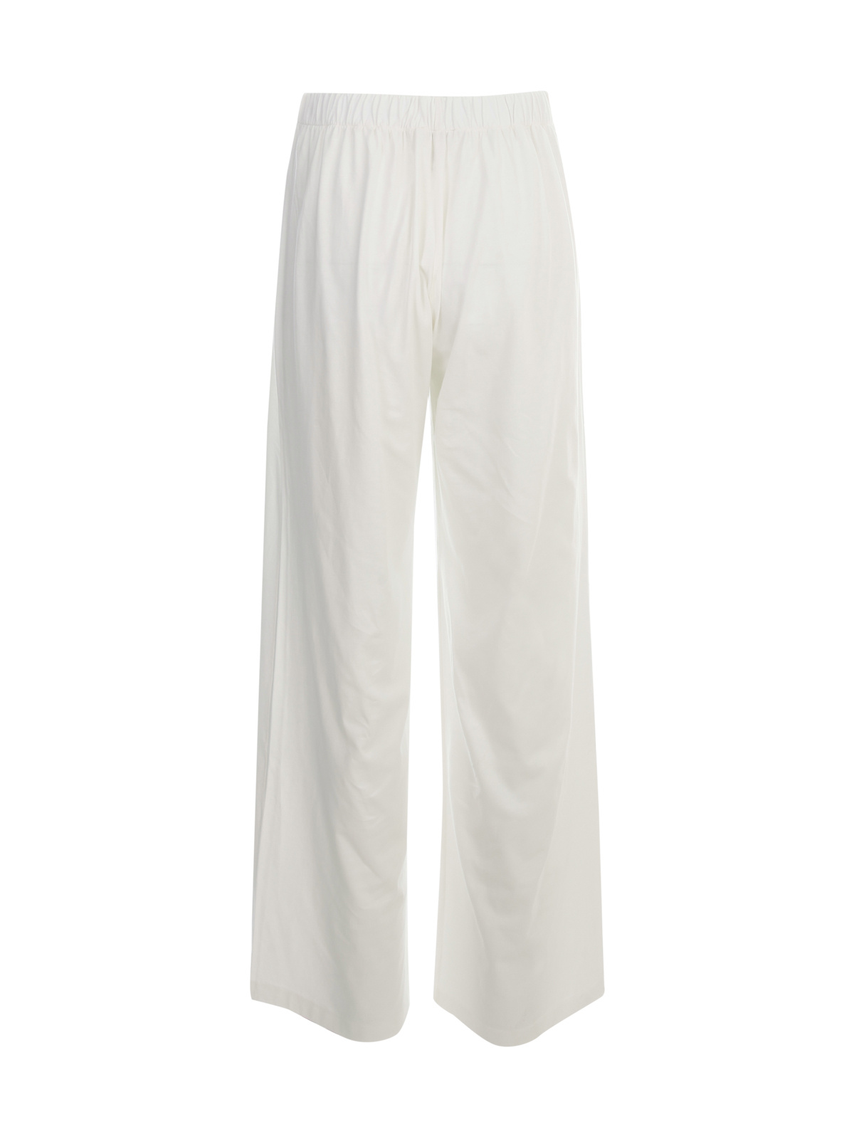 Stefano Mortari Pantalone Cady Con Elastico Vita In White