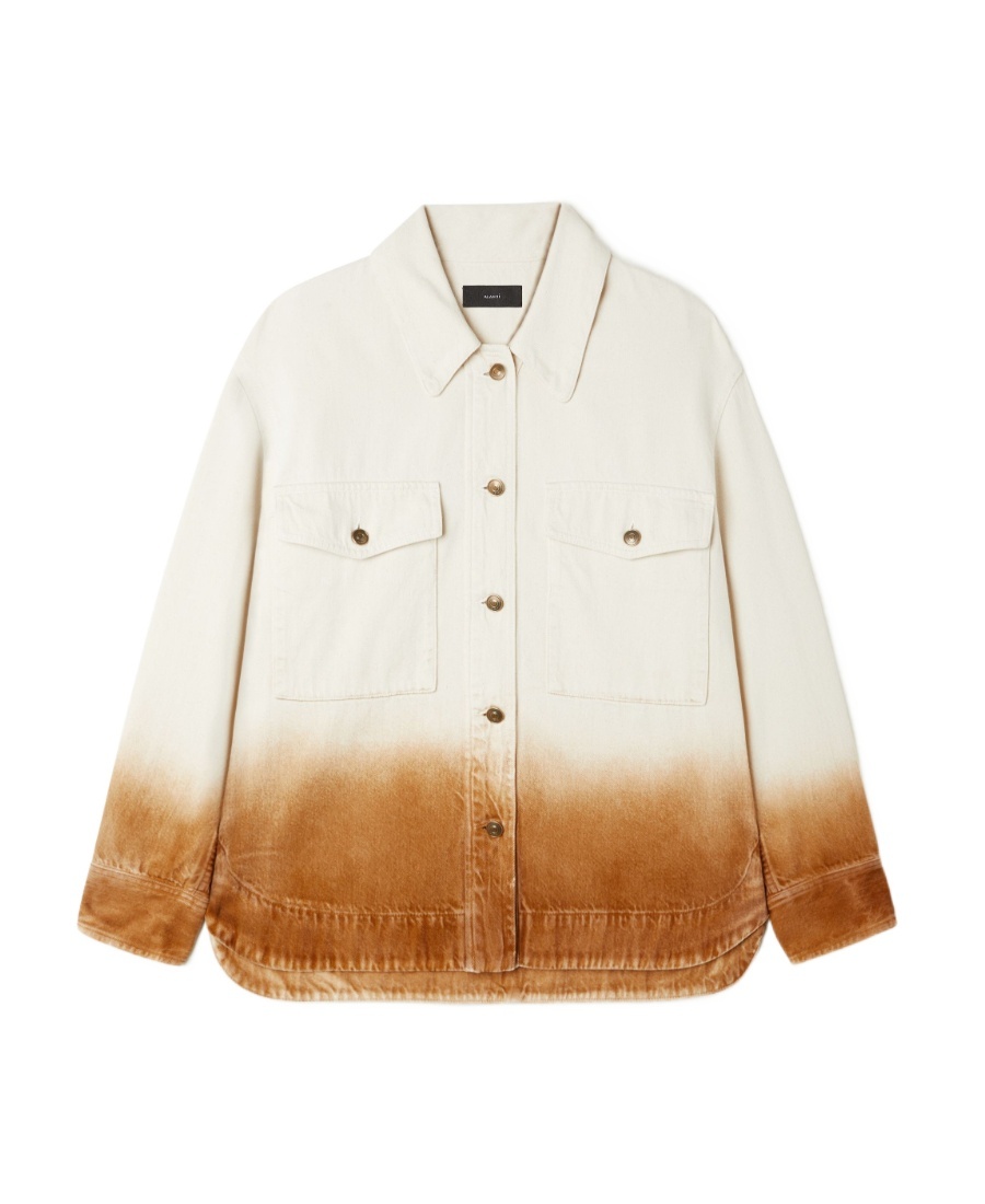 Alanui Bright Hues Cotton Twill Overshirt In White