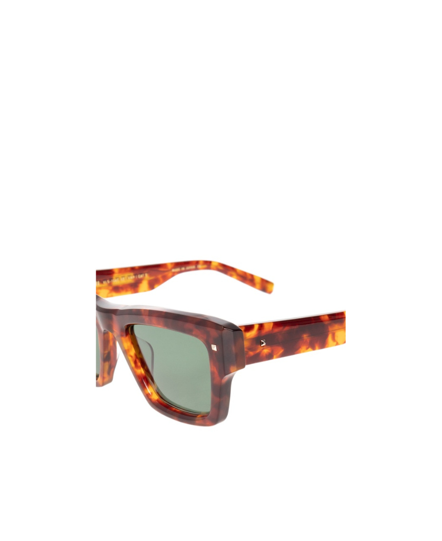 Valentino Eyewear Square Frame Sunglasses In Green