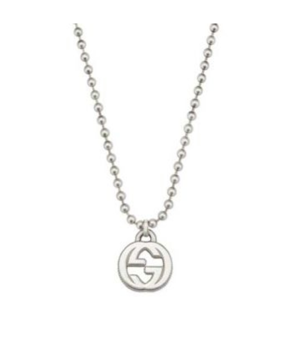 Gucci Gg Necklace In Gray