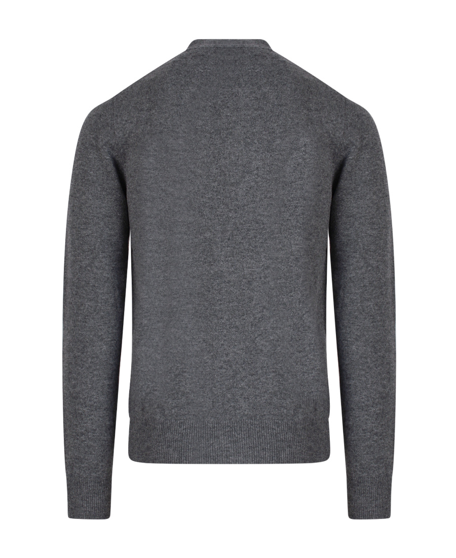 Comme Des Garçons Play Heart-patch Wool Cardigan In Gray