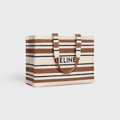 Celine Logo Handbag In Nude