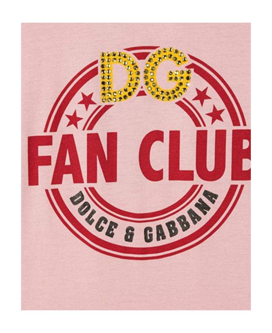 Dolce & Gabbana Fan Club T-shirt In Pink