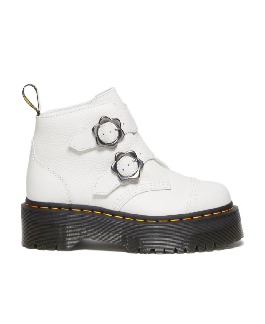 Dr. Martens' Thick-soled Short Boots In White