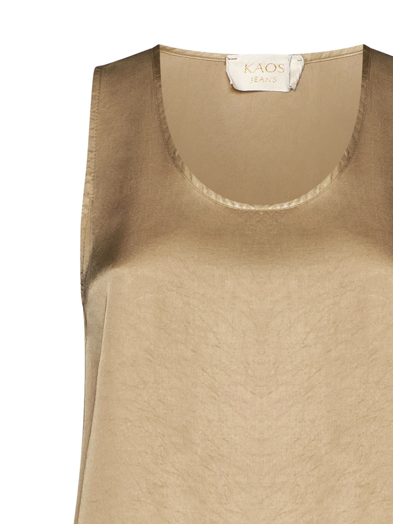 Kaos Crew Neck Vest In Neutral