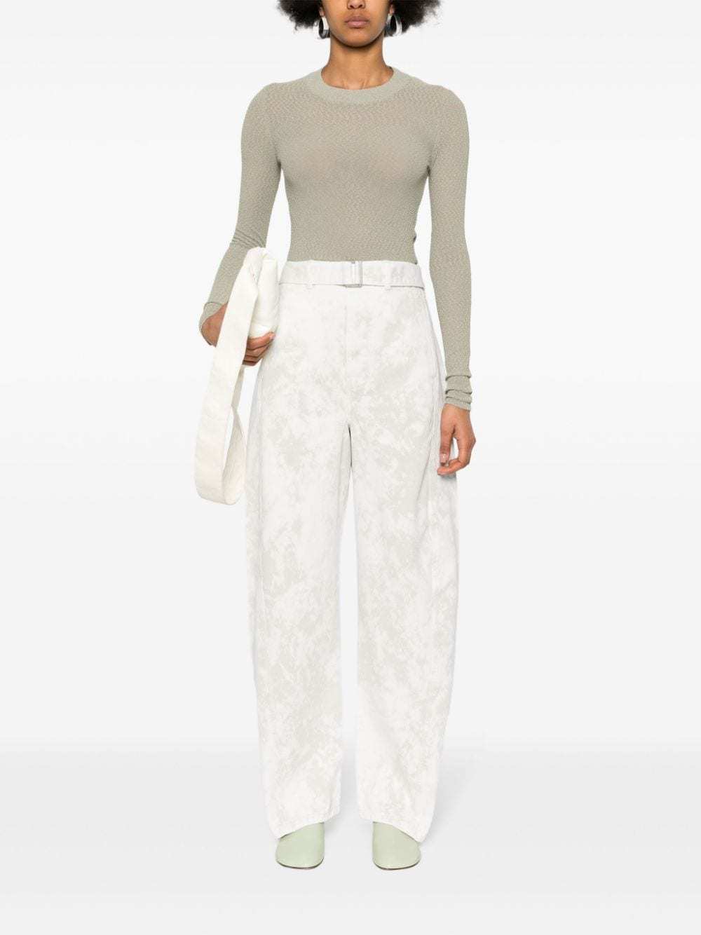 Ami Alexandre Mattiussi Ami Paris Cashmere Knit Sweater In Green