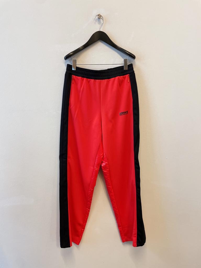 Moncler X Adidas Logo Sweatpants In Red