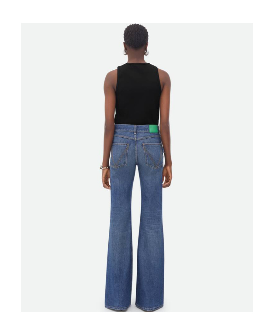 BOTTEGA VENETA MID-RISE FLARE JEANS