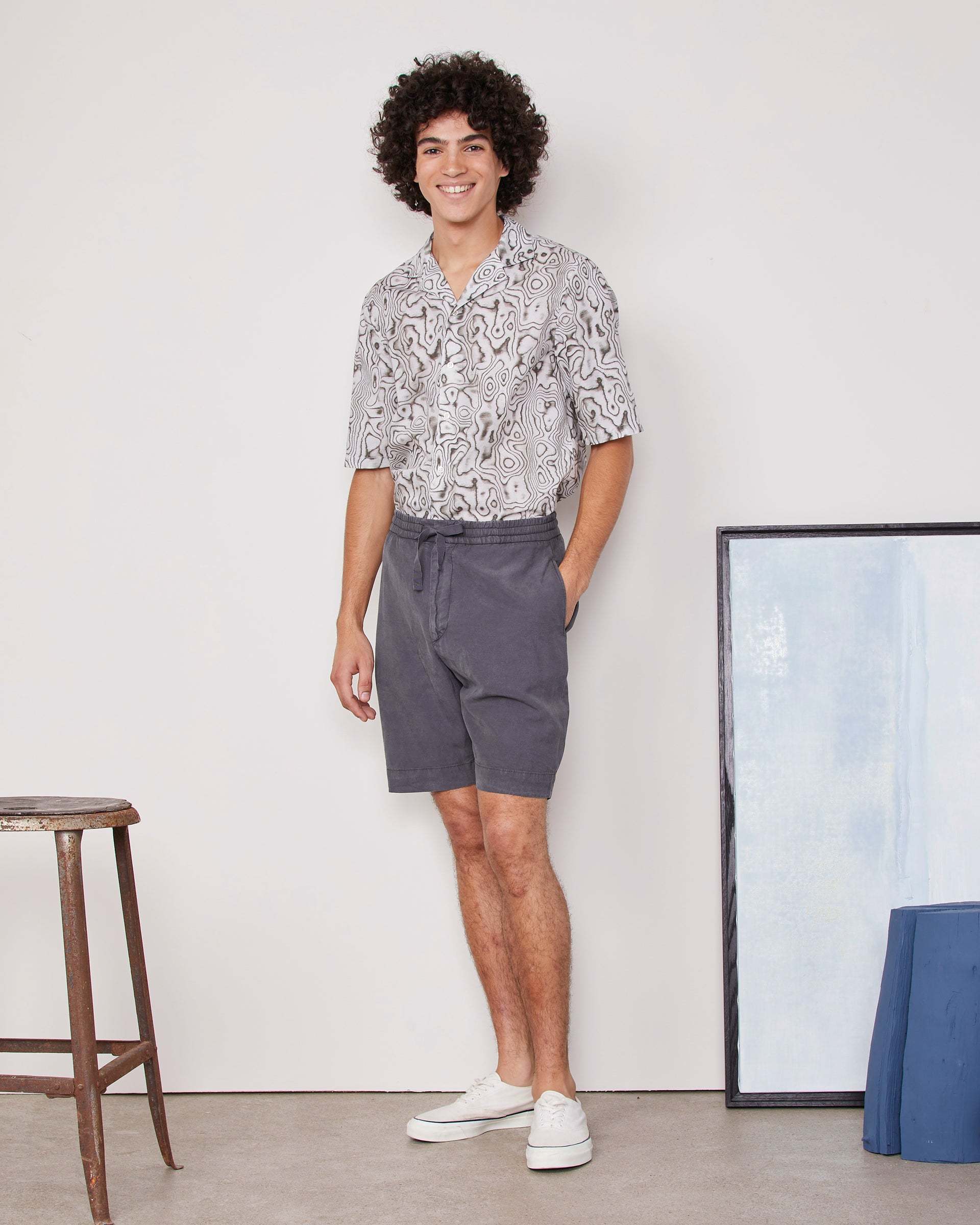 OFFICINE GENERALE COTTON BERMUDA SHORTS