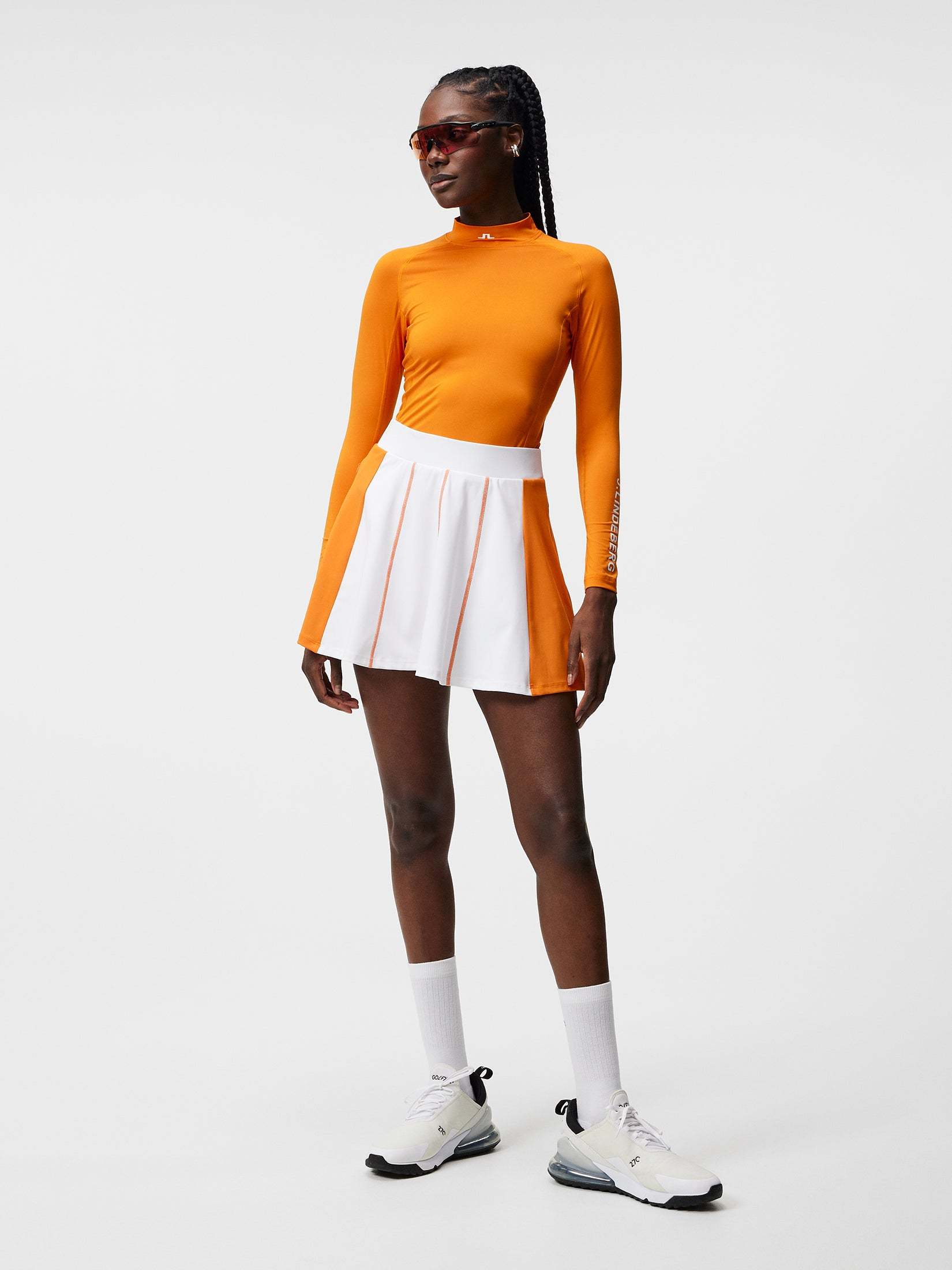 Shop J. Lindeberg J.lindeberg Flared Skirt In White