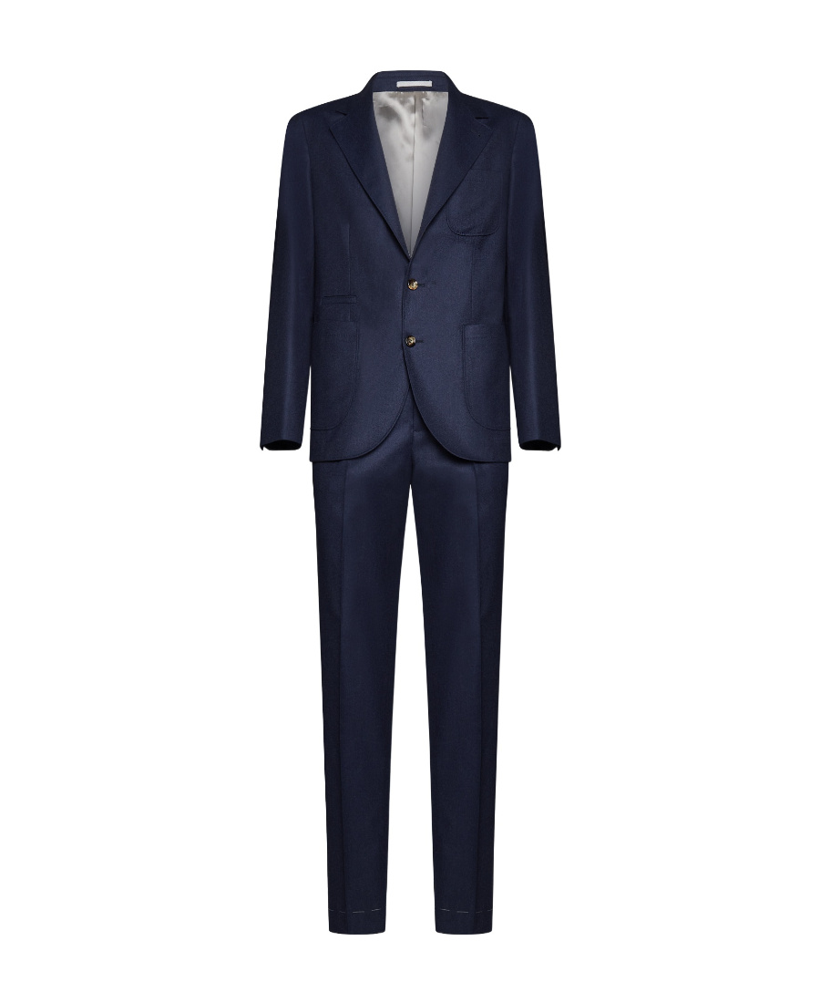 Brunello Cucinelli Single-breasted Wool Blazer In Black