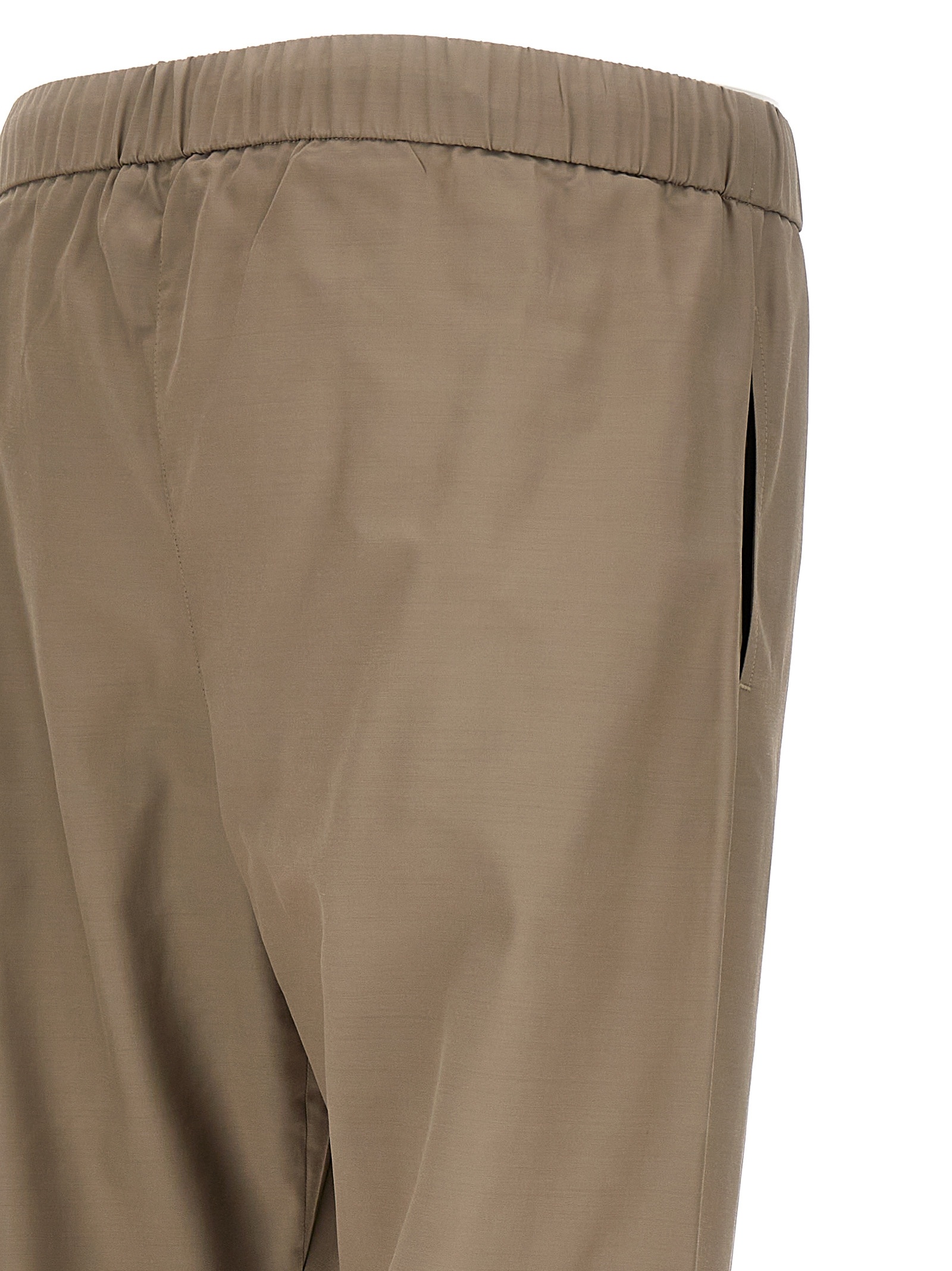 Fear Of God Logo Casual Pants In Brown