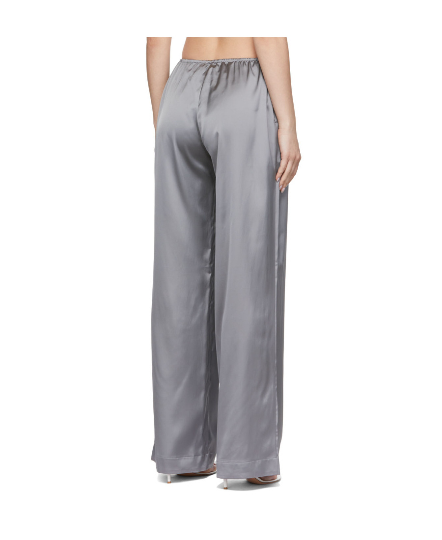 Jacquemus Le Pant Mentalo Wide-leg Mid-rise Crepe Trousers In Gray