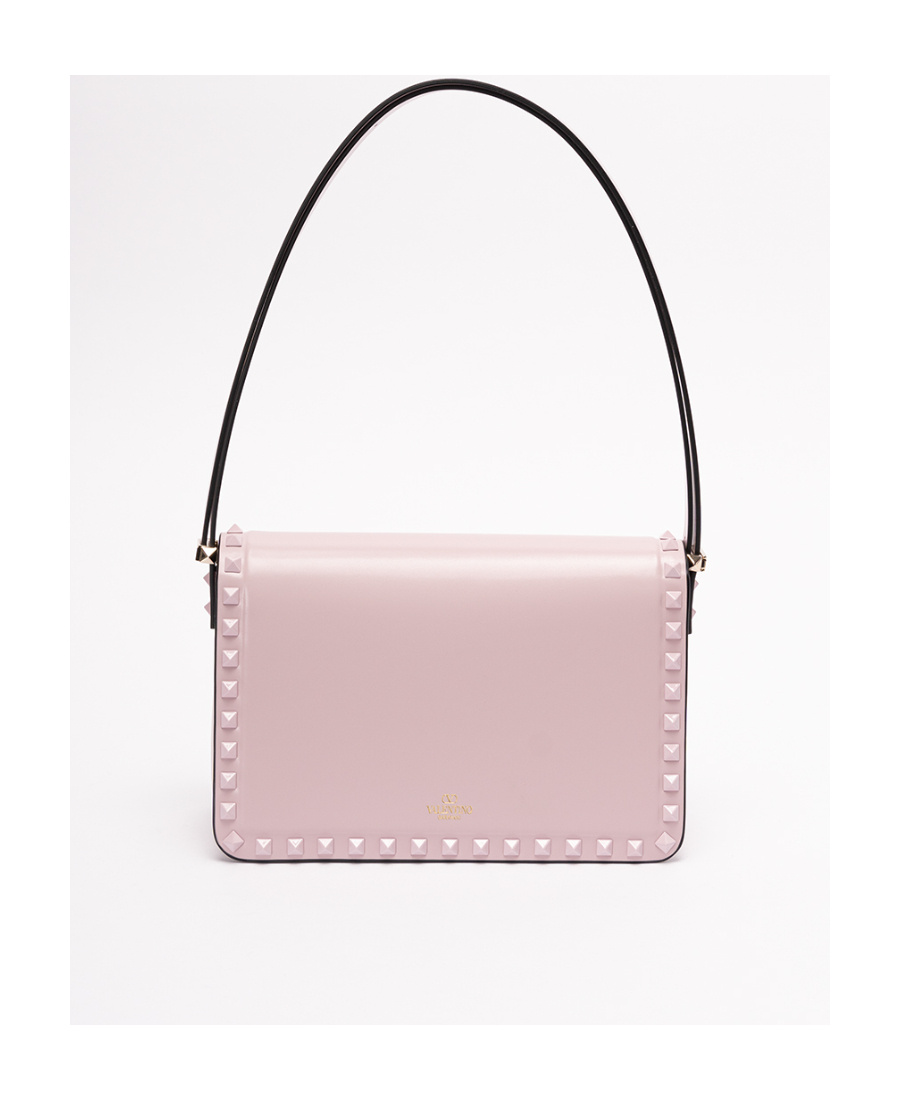 Valentino Rockstud23 Shoulder Bag In Smooth Leather In Pink