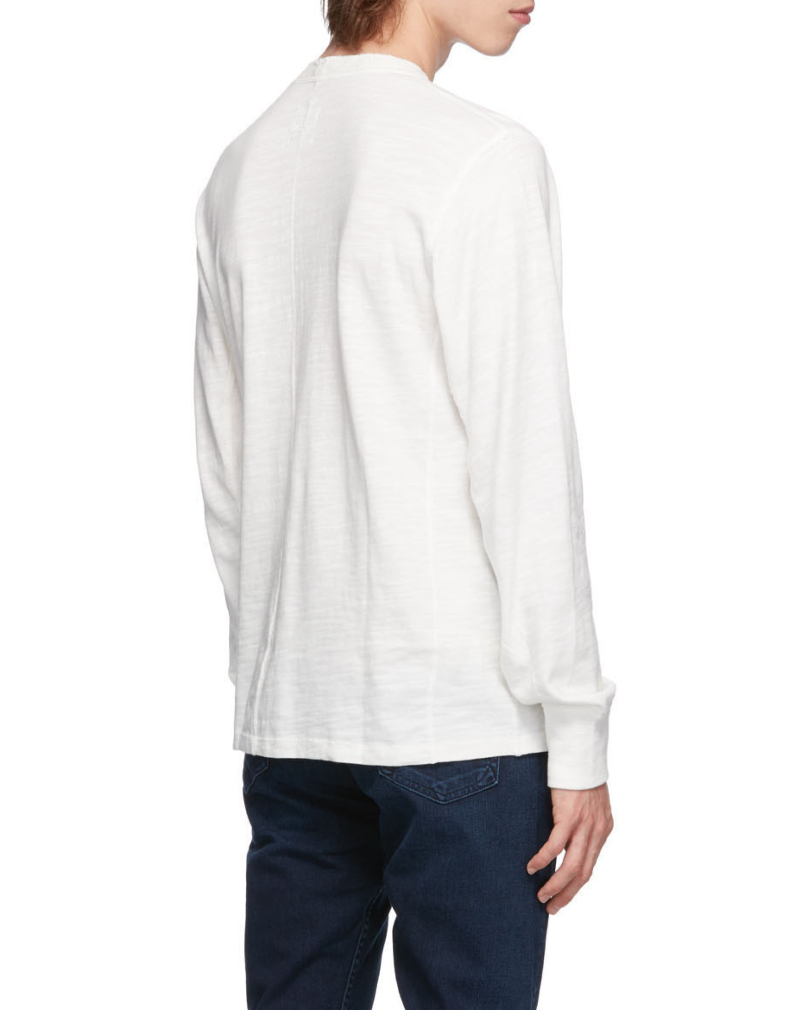 Rag & Bone Round-split Neck Long-sleeved Top