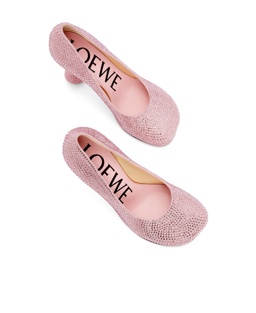 Loewe Toy 90mm Leather Pumps In Pink