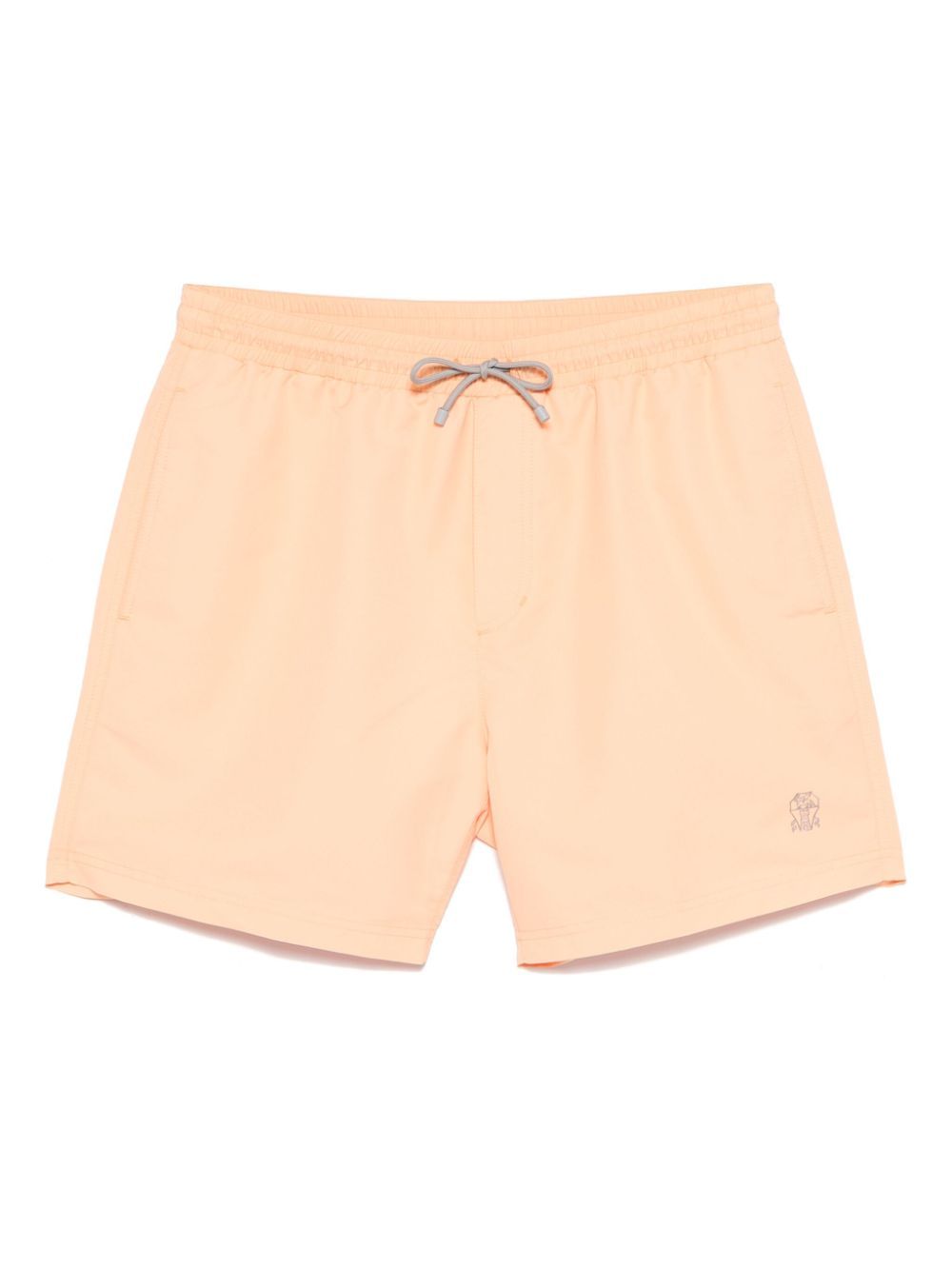 Brunello Cucinelli Men's Swim Shorts In Nude