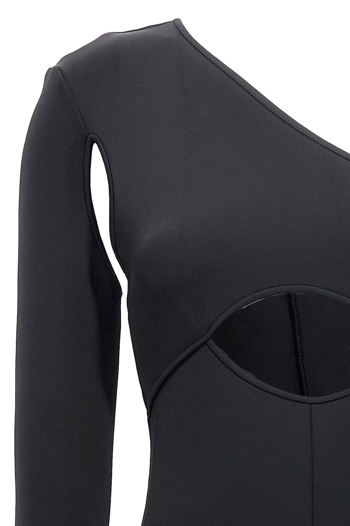 David Koma Scuba Cut Out One-length Bodysuit In Black