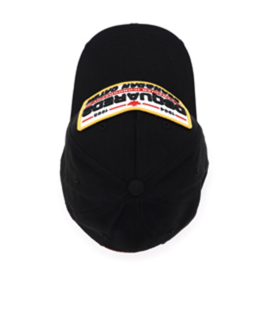 Dsquared2 Logo-patch Cotton Baseball Cap In Black