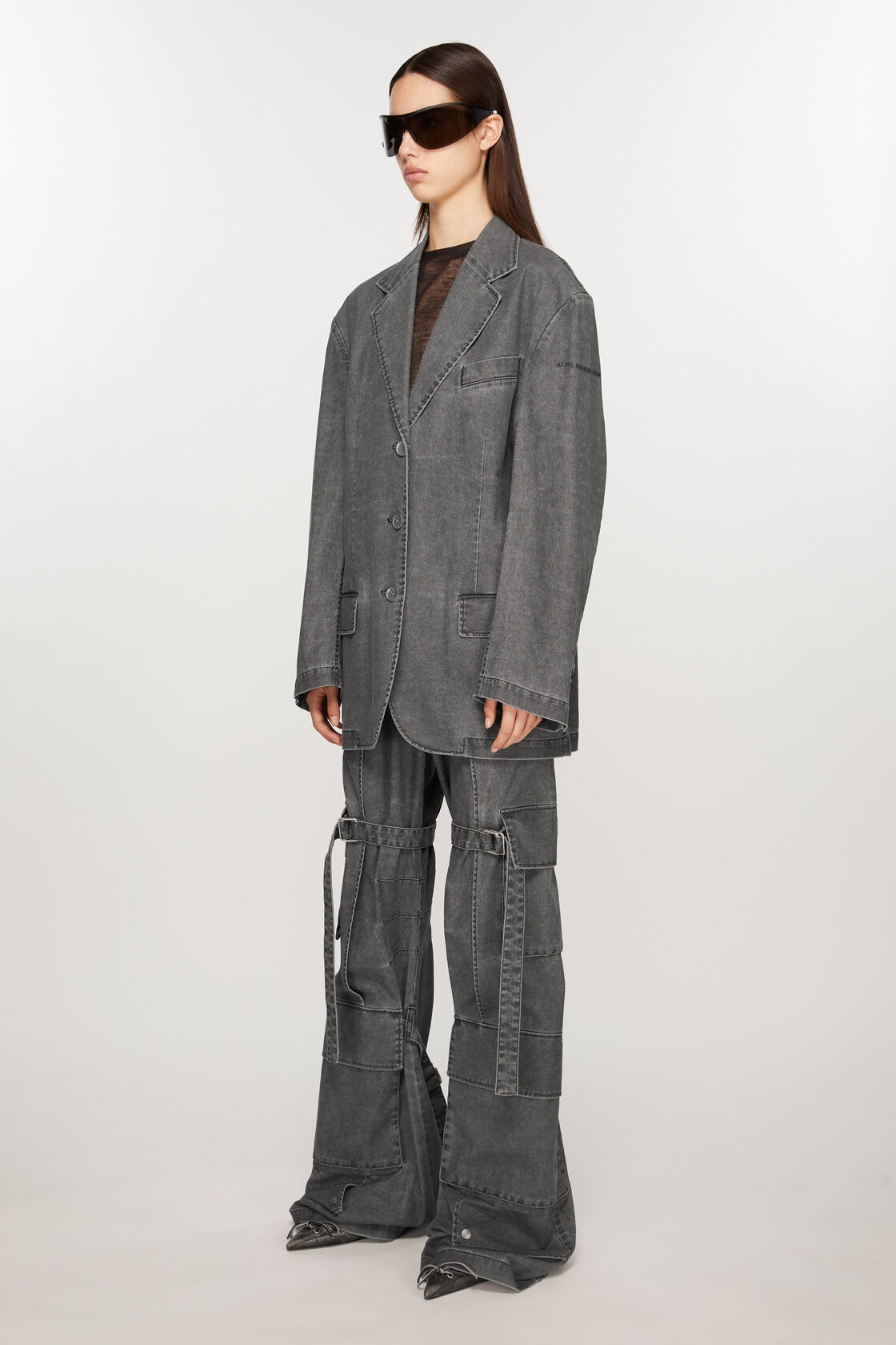 Acne Studios Shoulder Caps. In Gray