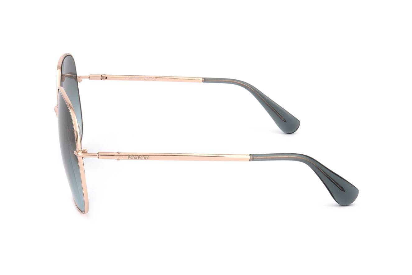 Max Mara Full Frame Sunglasses In Gold