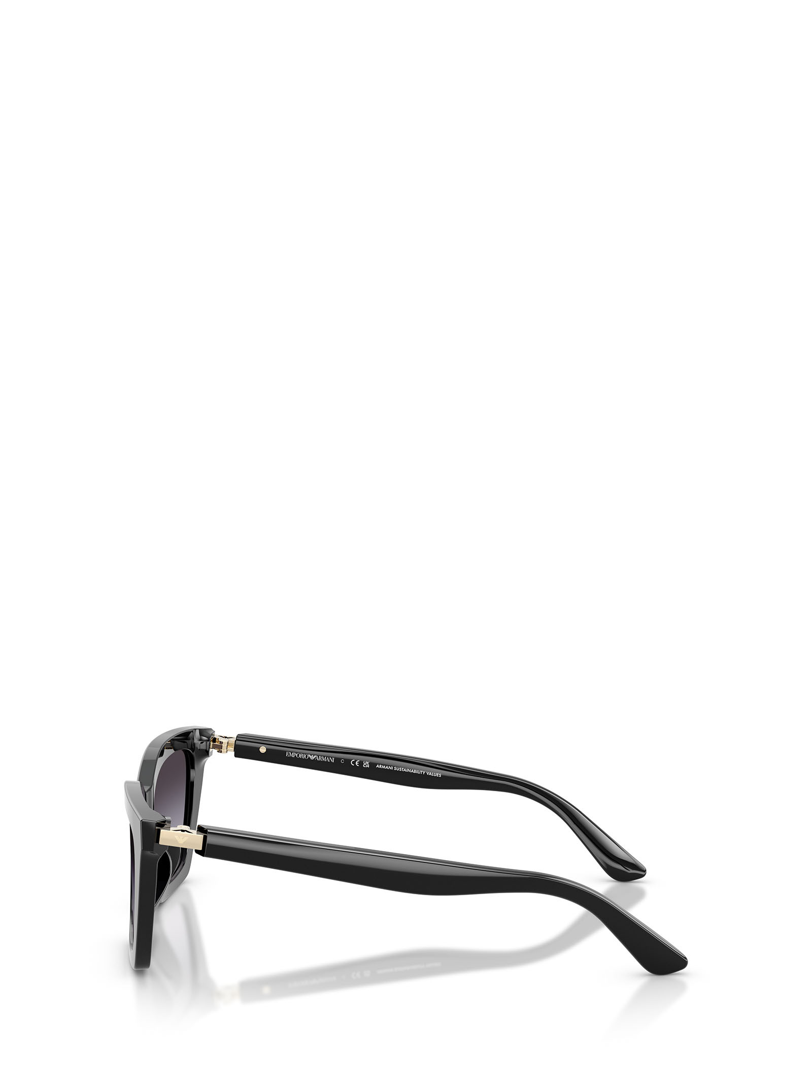 Emporio Armani Grey Gradient Butterfly Ladies Sunglasses Ea4250u 50178g 54 In Black