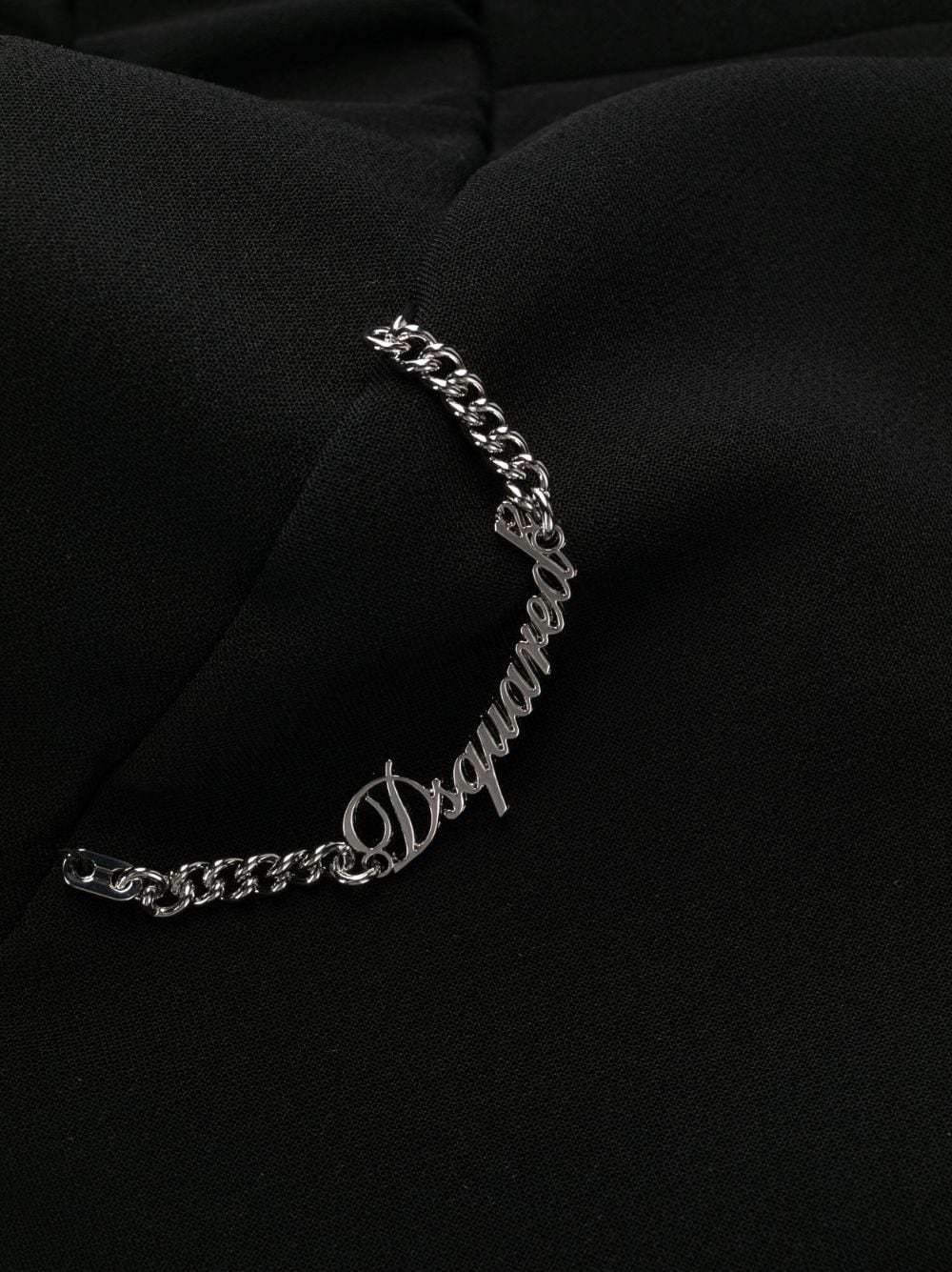 DSQUARED2 CHAIN-EMBELLISHED FLARED TROUSERS
