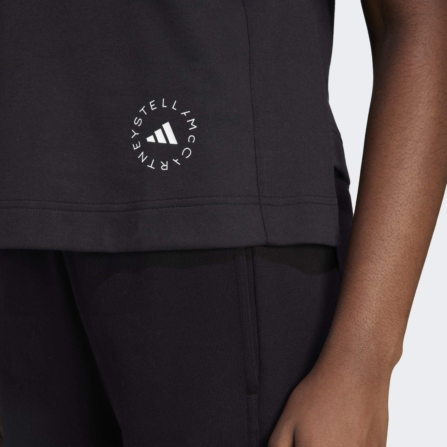Shop Adidas By Stella Mccartney Logo-print Tank Top In Black