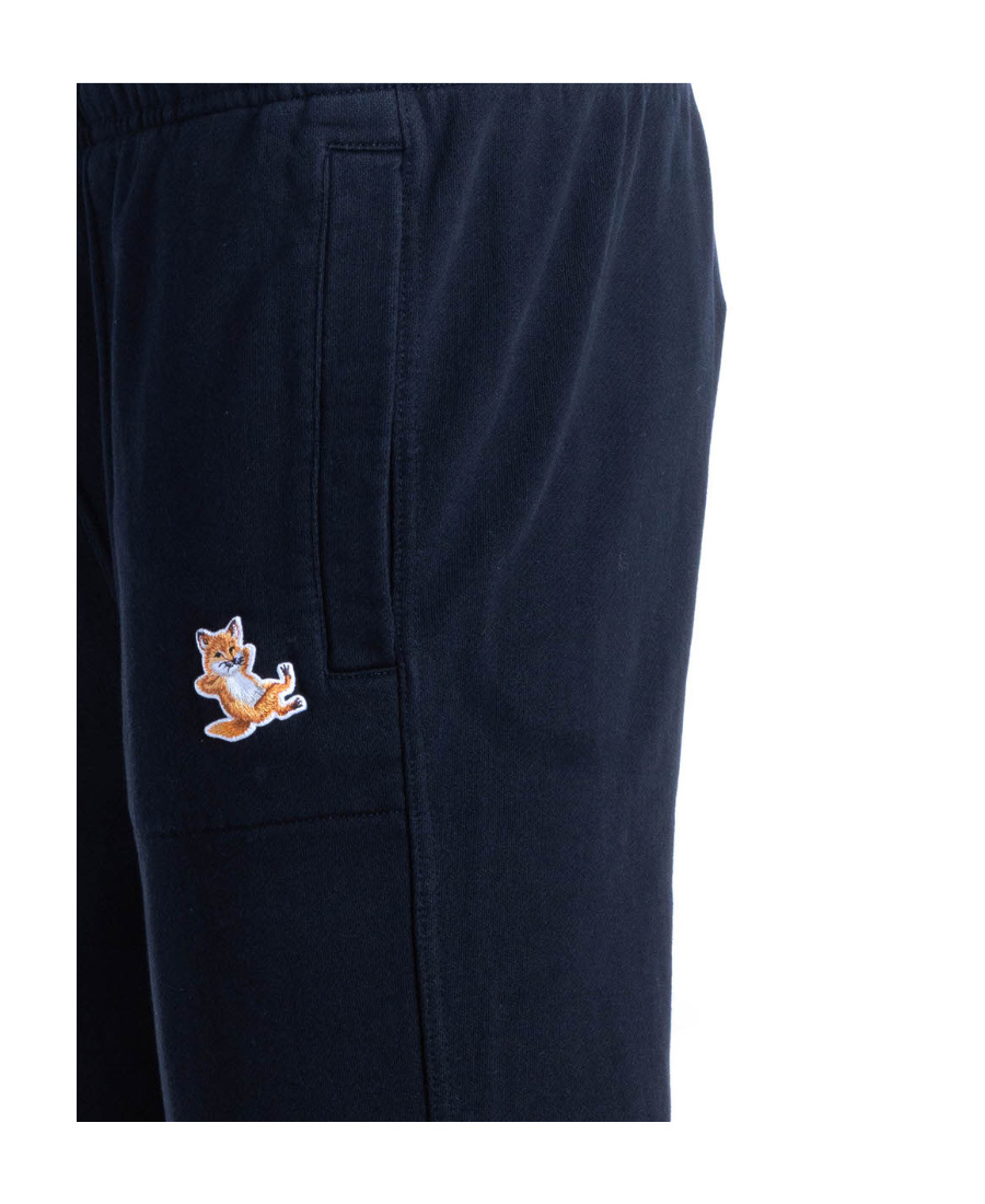 Maison Kitsuné Chillax Fox Tapered Track Pants In Black