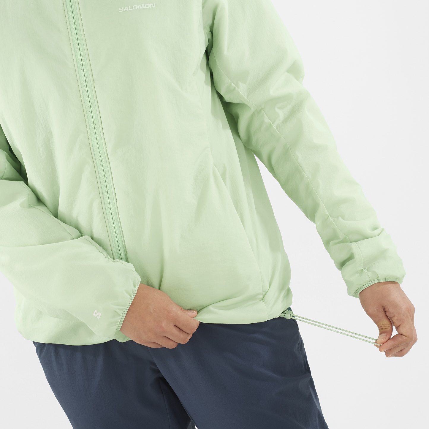 Salomon Mountain Flex Zip-up Jacket In Green