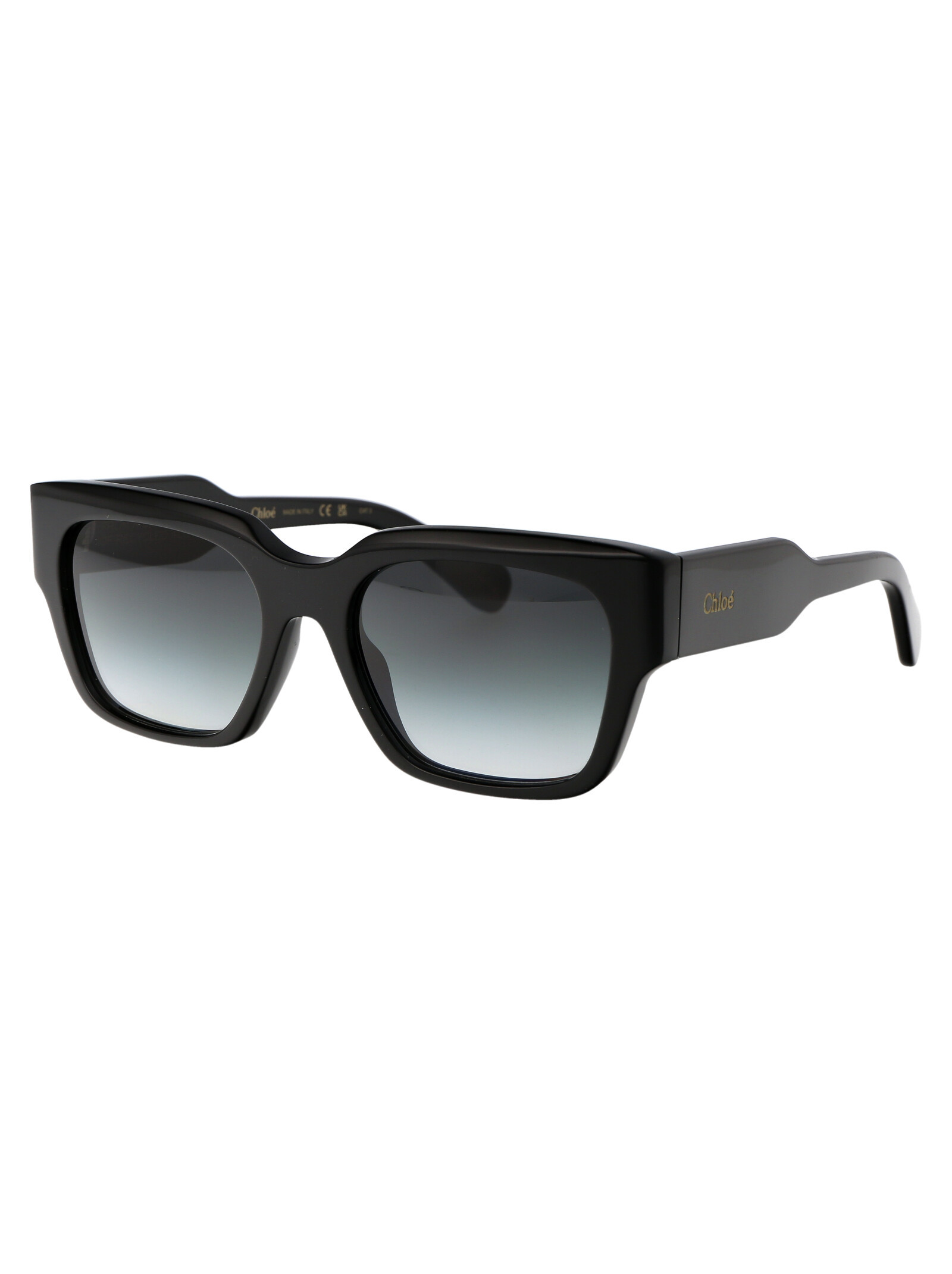 Chloé Chloe Squared Sunglasses Ch0190 S 001 In Black