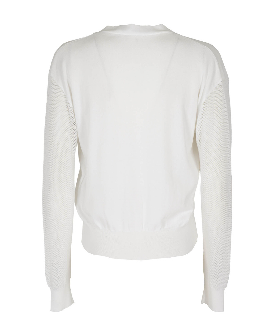 Max Mara V-neck Knitted Cardigan In White