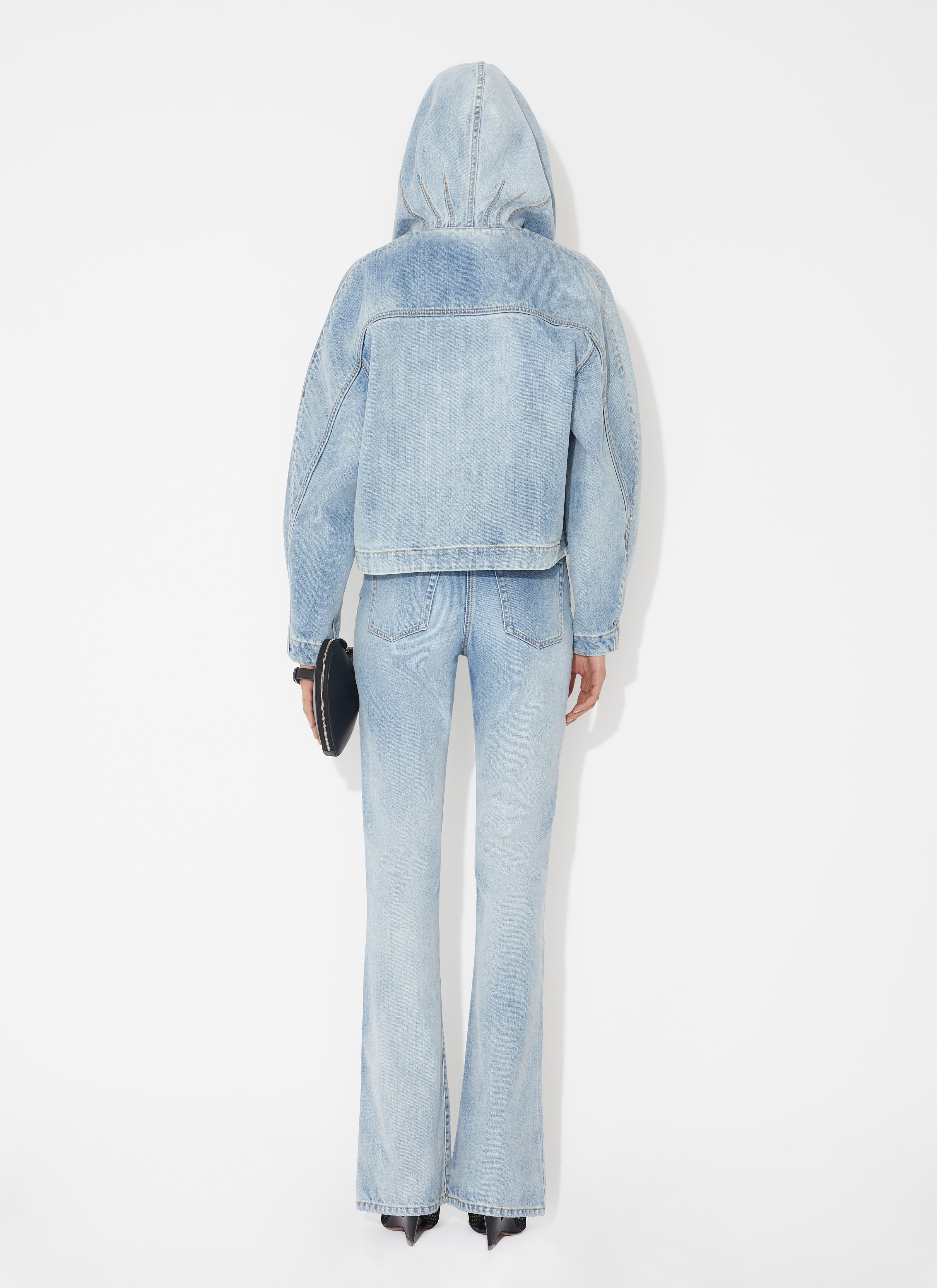 Alaïa Long Miniature Jeans In Blue