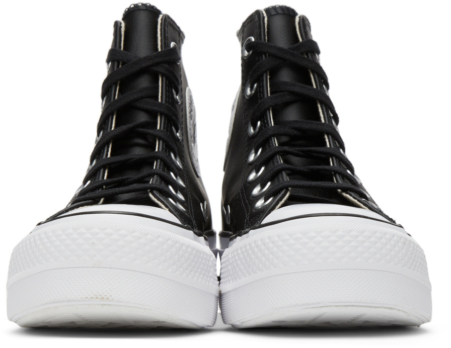 Converse Ctas Lift Clean Hi Sneakers In Black