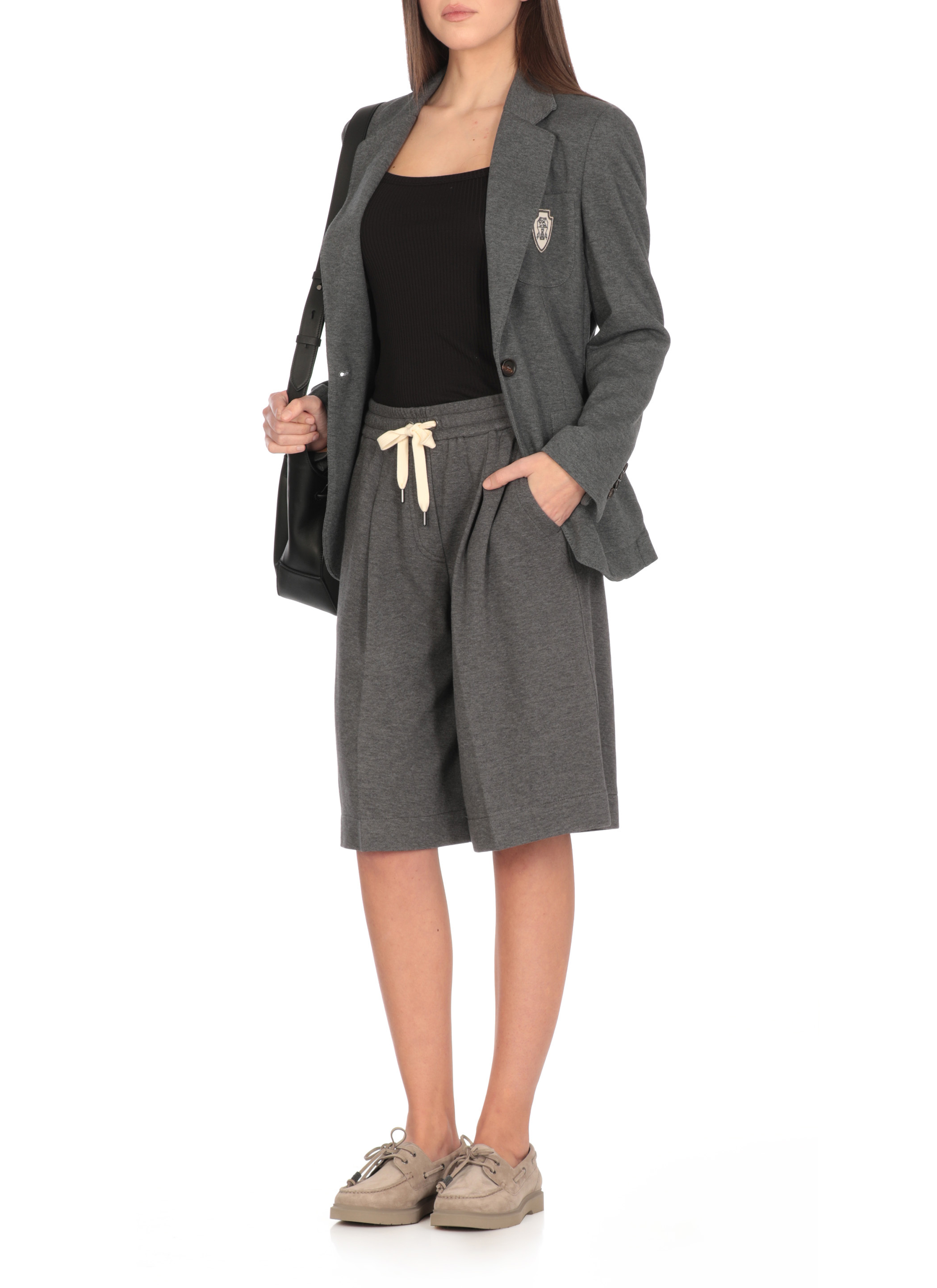 Brunello Cucinelli Drawstring Shorts In Black