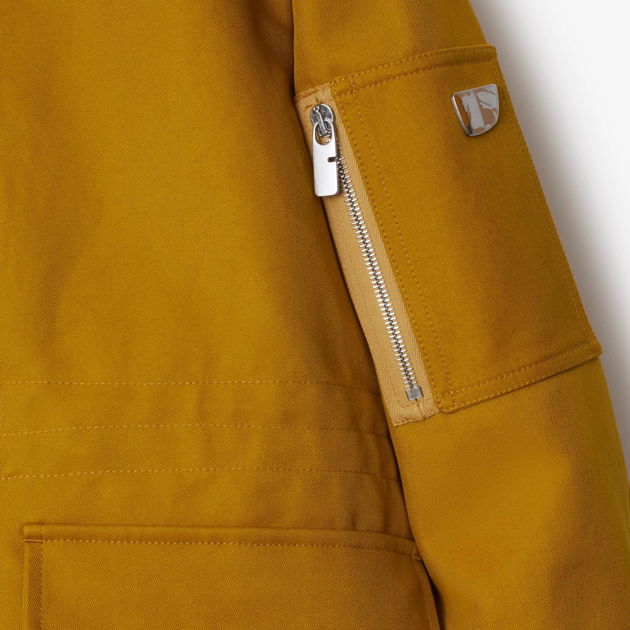Burberry Short Double Cotton Twill Parka With Removable Faux Fur Hood In Brown