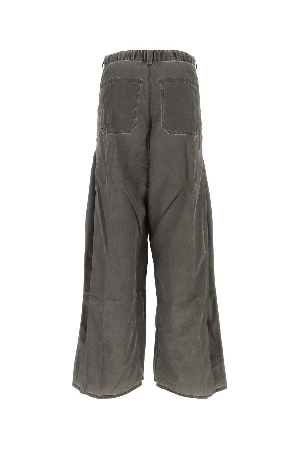Y/project Y Project Dark Grey Nylon Blend Cargo Pant In Black