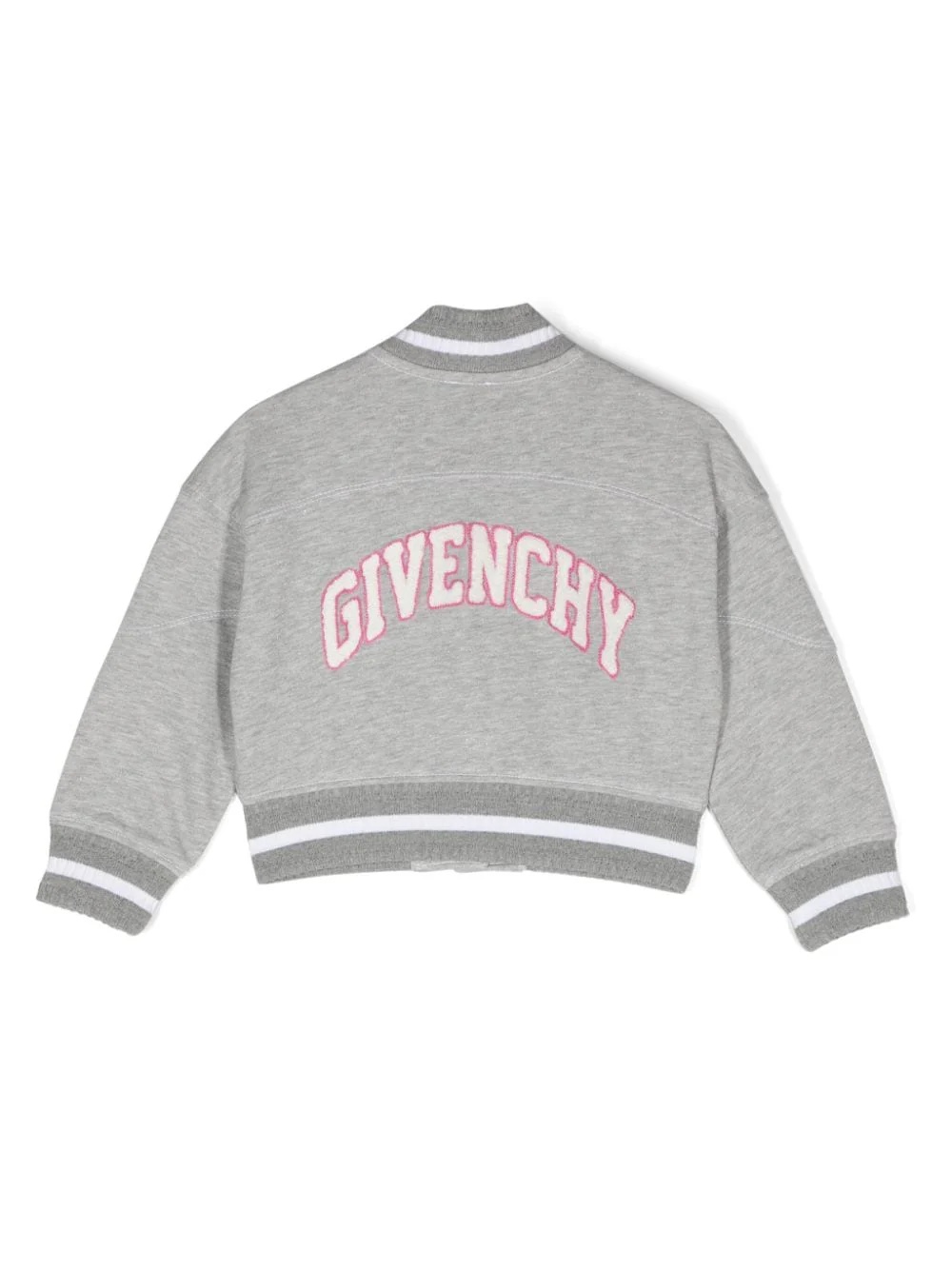 Givenchy Logo-patch Bomber Jacket In Gray