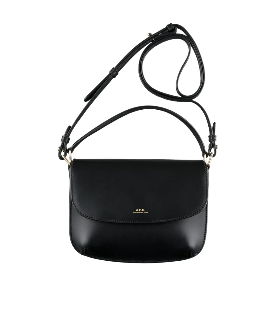 APC SARAH LEATHER SHOULDER BAG